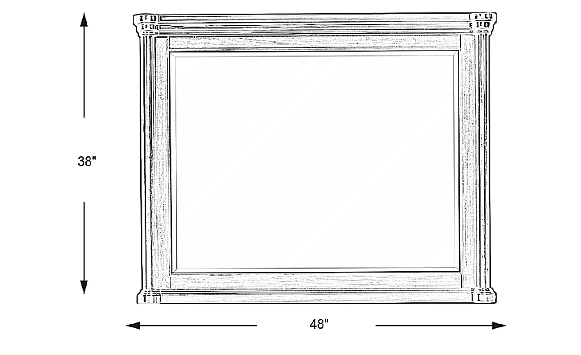 Dimension Image. Please refer to the Dimension Tab on this page for dimension details.