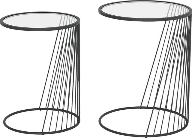 Durward Black Nesting Tables, Set of 2 - Thumbnail - Image 2