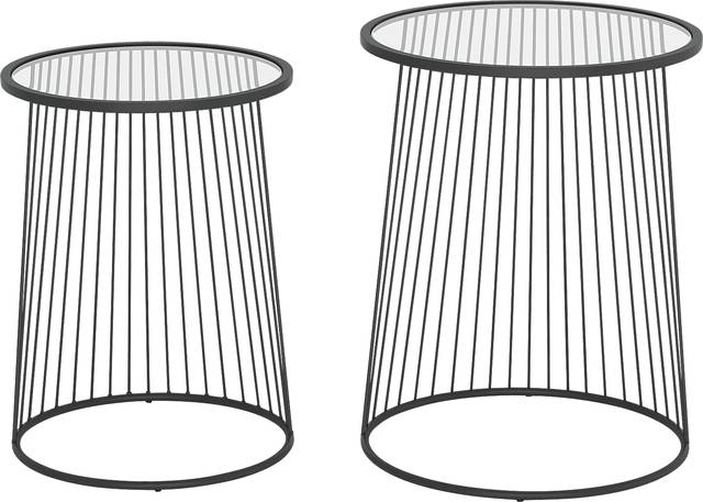 Durward Black Nesting Tables, Set of 2 - Thumbnail - Image 3