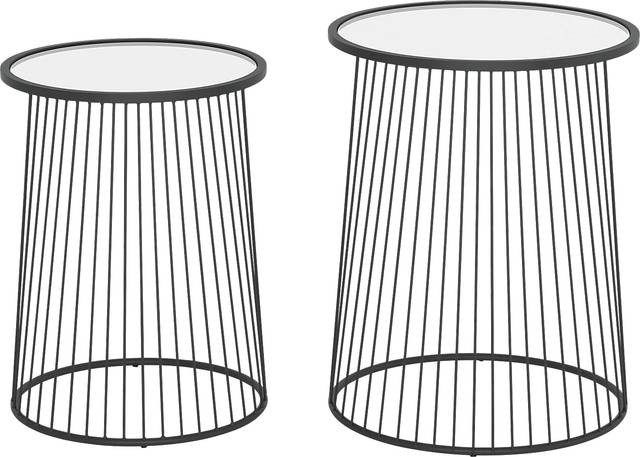 Durward Black Nesting Tables, Set of 2 - Thumbnail - Image 4