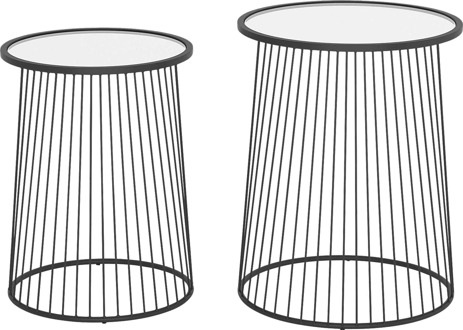 Durward Black Nesting Tables, Set of 2 - Image 4