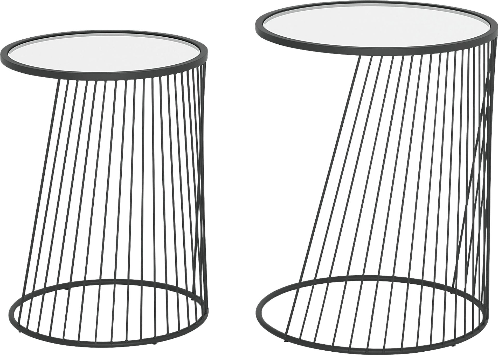 Durward Black Nesting Tables, Set of 2 - Image 5