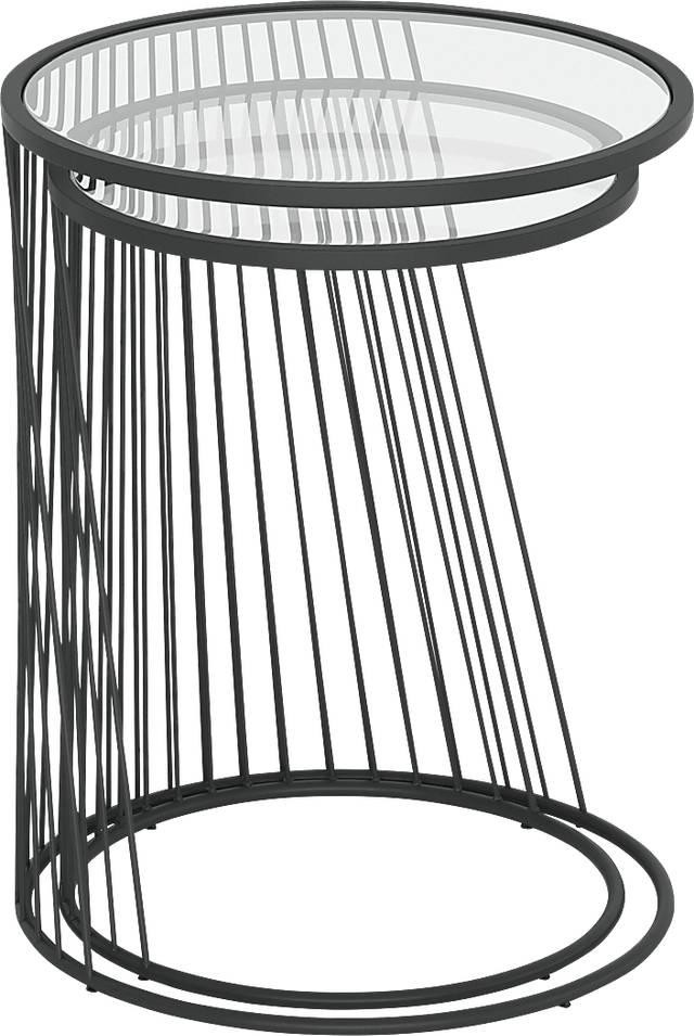Durward Black Nesting Tables, Set of 2 - Thumbnail - Image 7