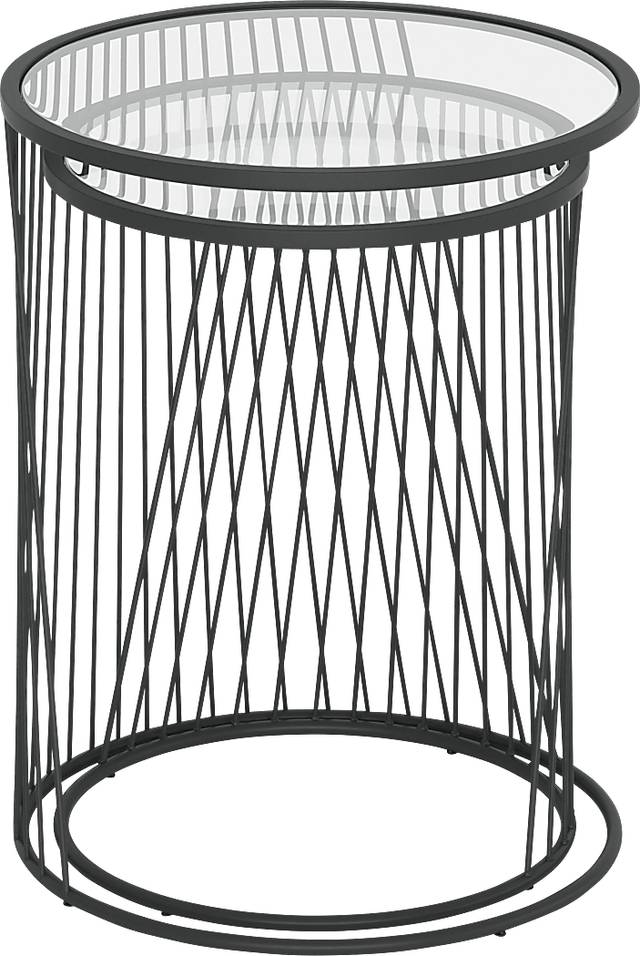 Durward Black Nesting Tables, Set of 2 - Thumbnail - Image 8
