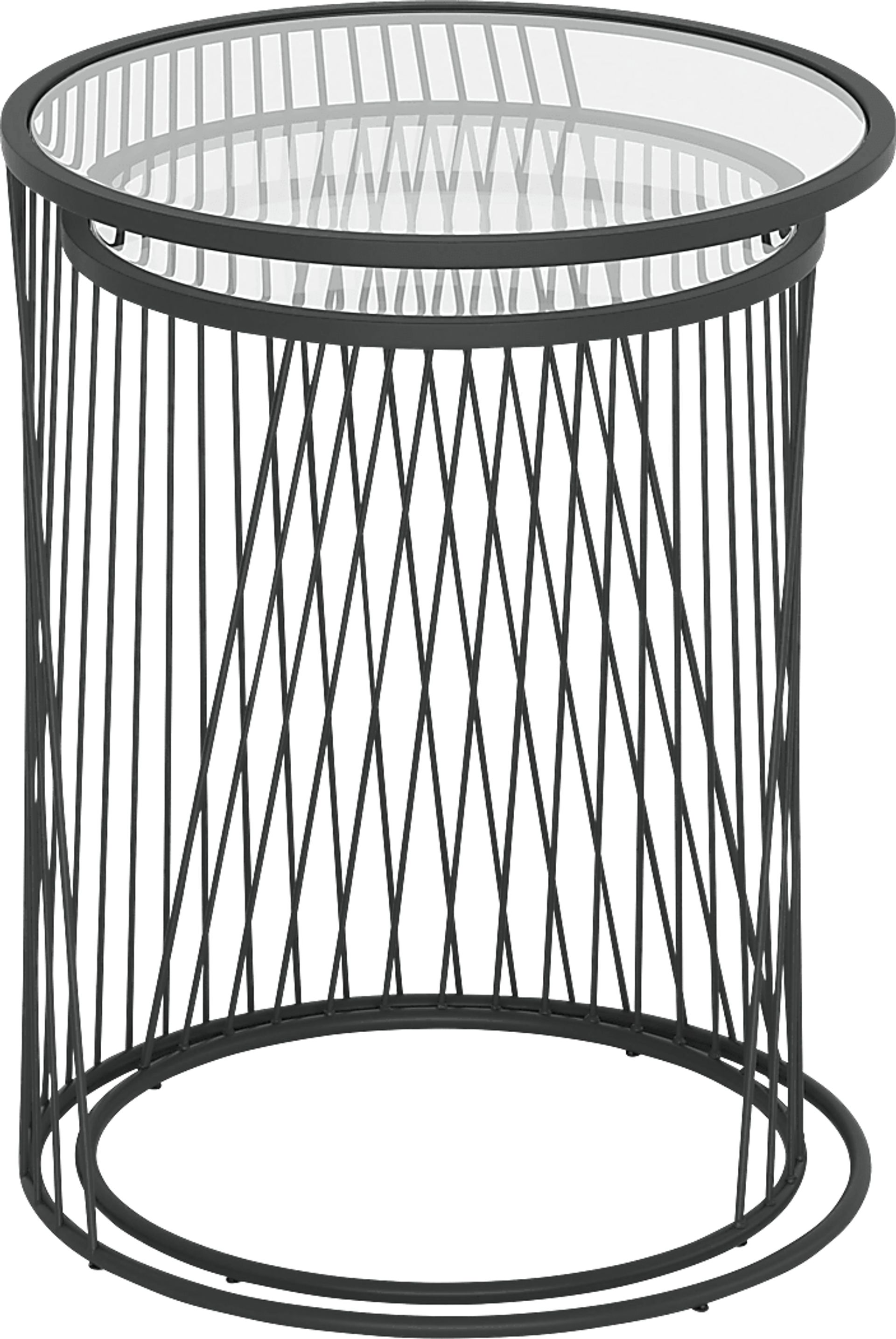 Durward Black Nesting Tables, Set of 2 - Image 8
