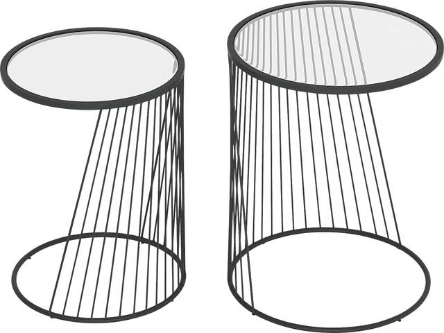 Durward Black Nesting Tables, Set of 2 - Thumbnail - Image 9