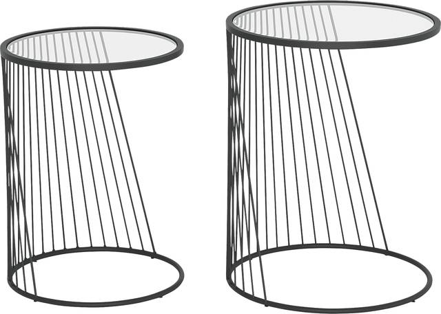 Durward Black Nesting Tables, Set of 2 - Thumbnail - Image 1