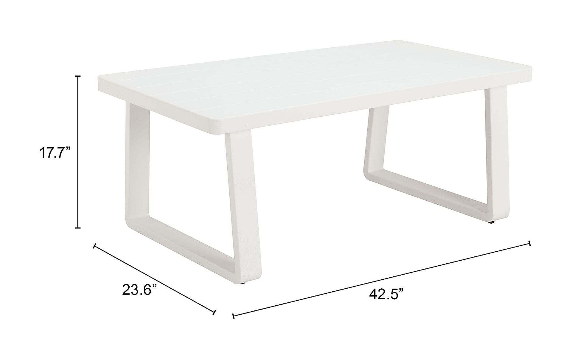 Duscellis White Cocktail Table - Image 2