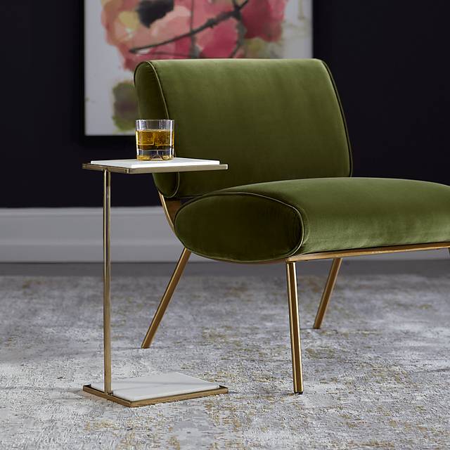 Duschka White Accent Table - Thumbnail - Image 2