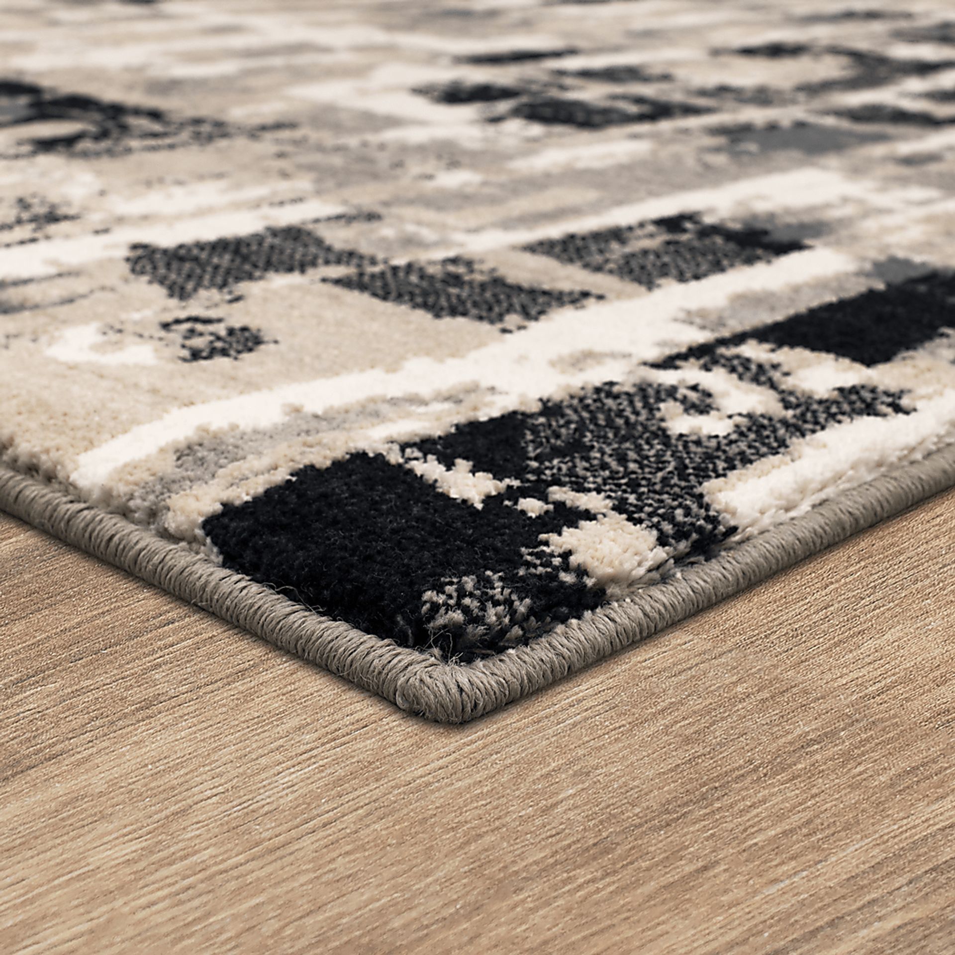 Dusklock Charcoal 5'3 x 7'10 Rug - Image 9