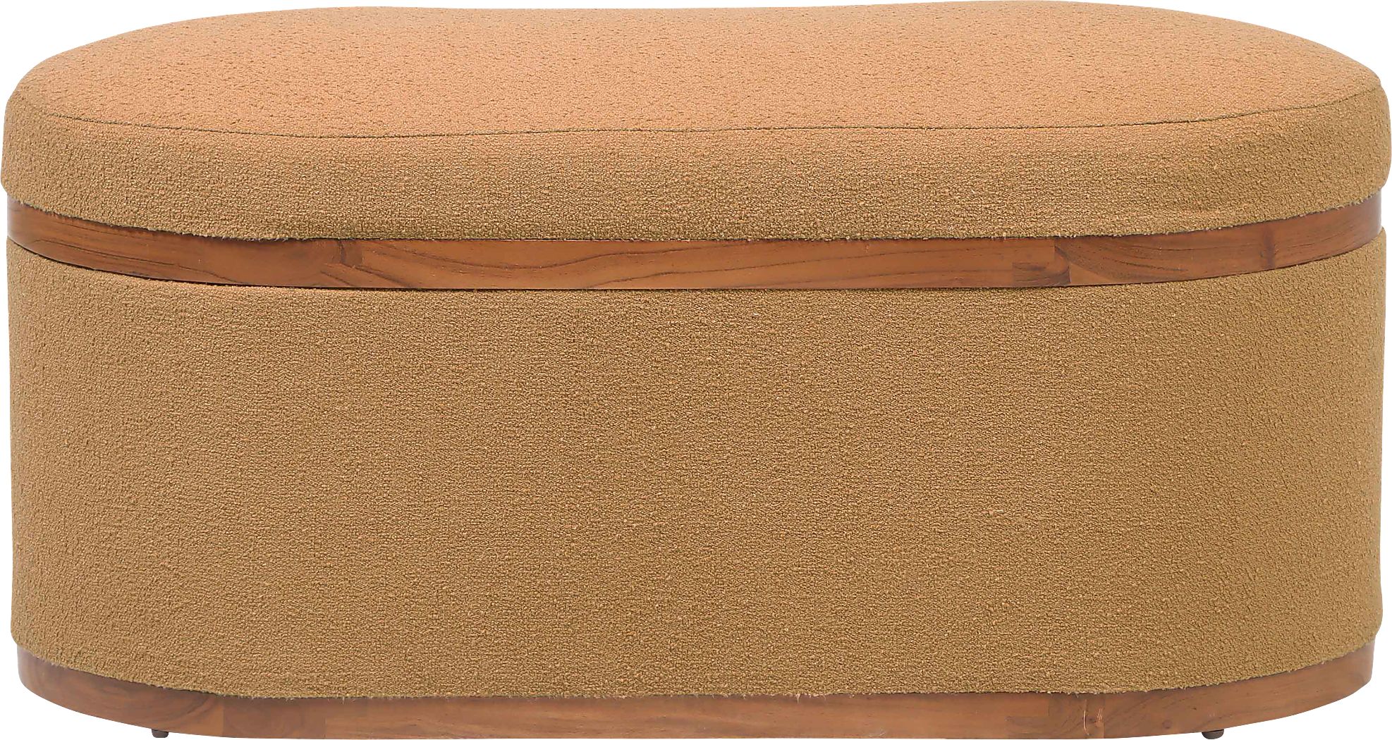 Duskywing II Orange Storage Ottoman