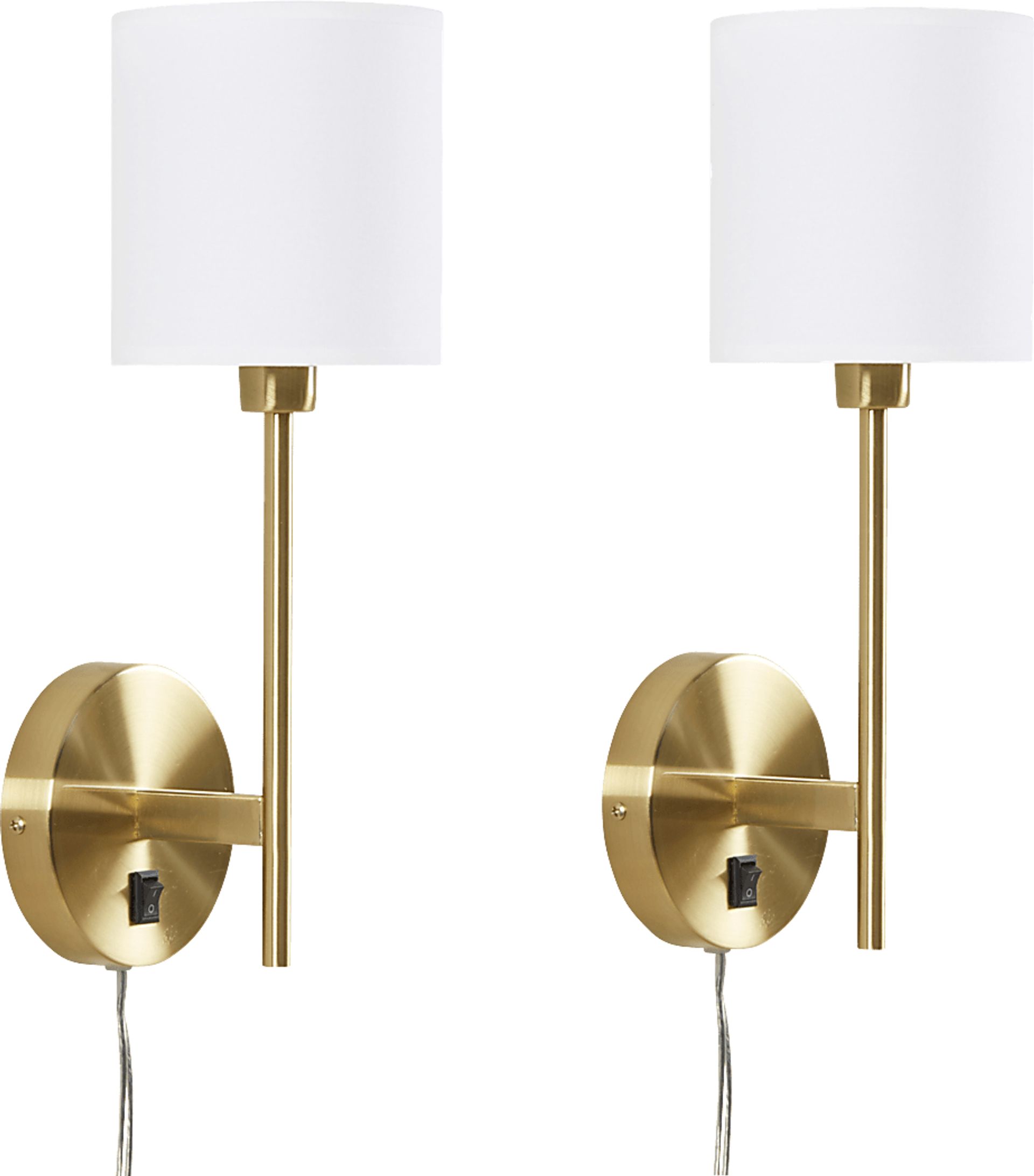 Duval View Gold Sconce, Set of 2 - Image 1
