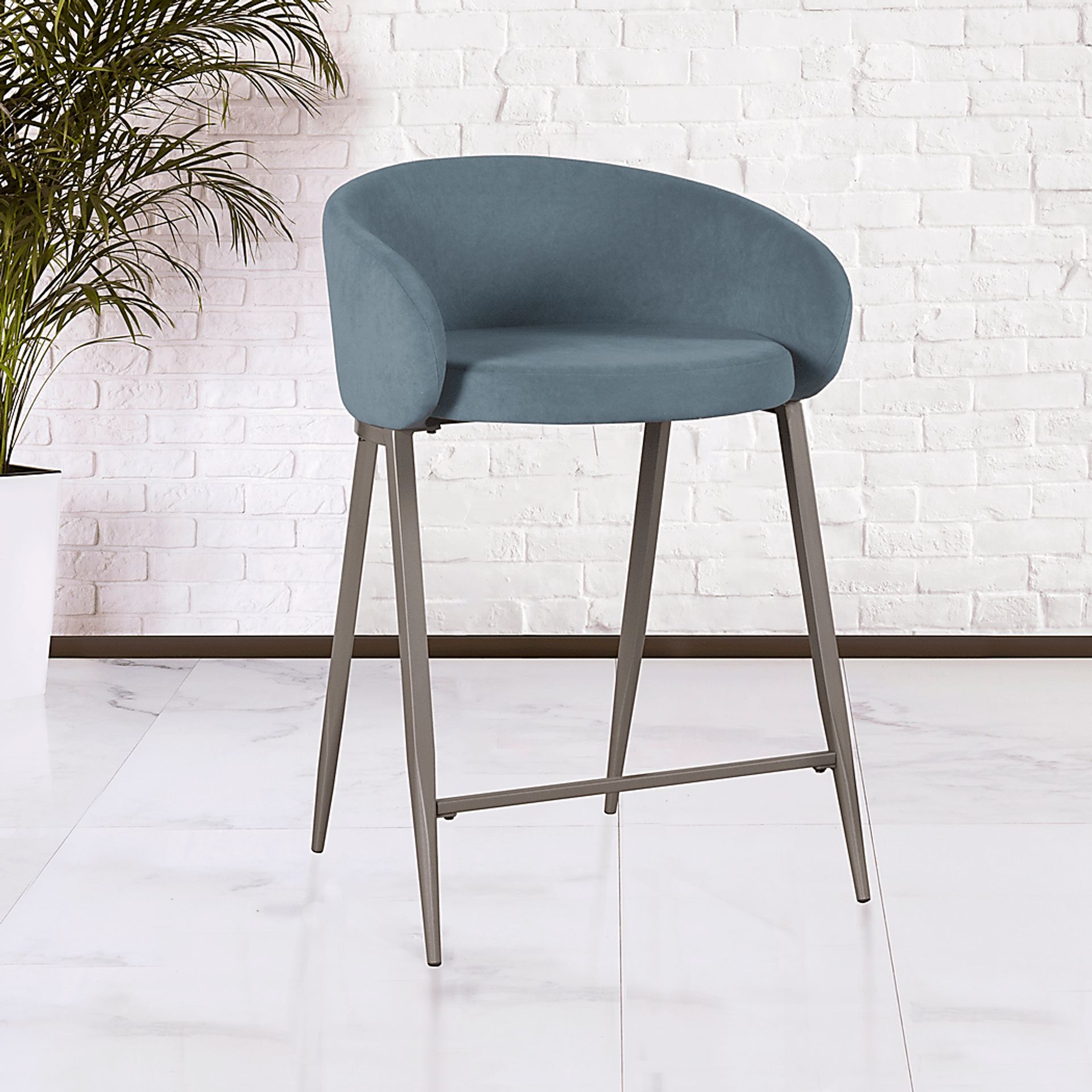 Duxford Blue Counter Height Stool - Image 7