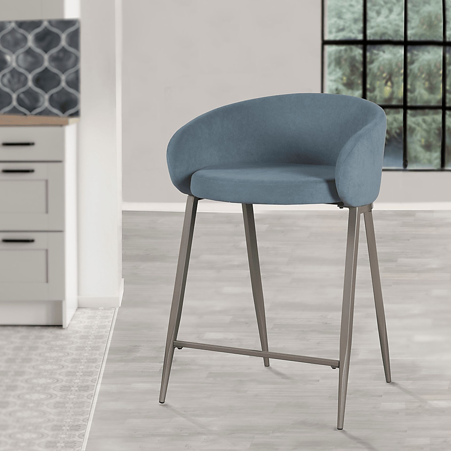 Duxford Blue Counter Height Stool - Image 8