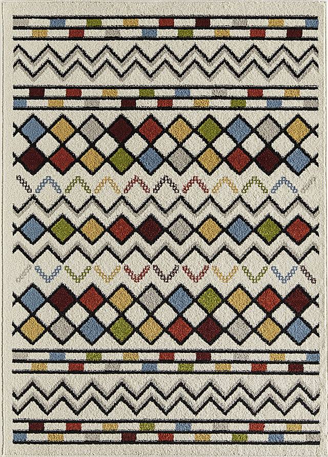 Duyen White 5' x 7' Rug - Thumbnail - Image 1