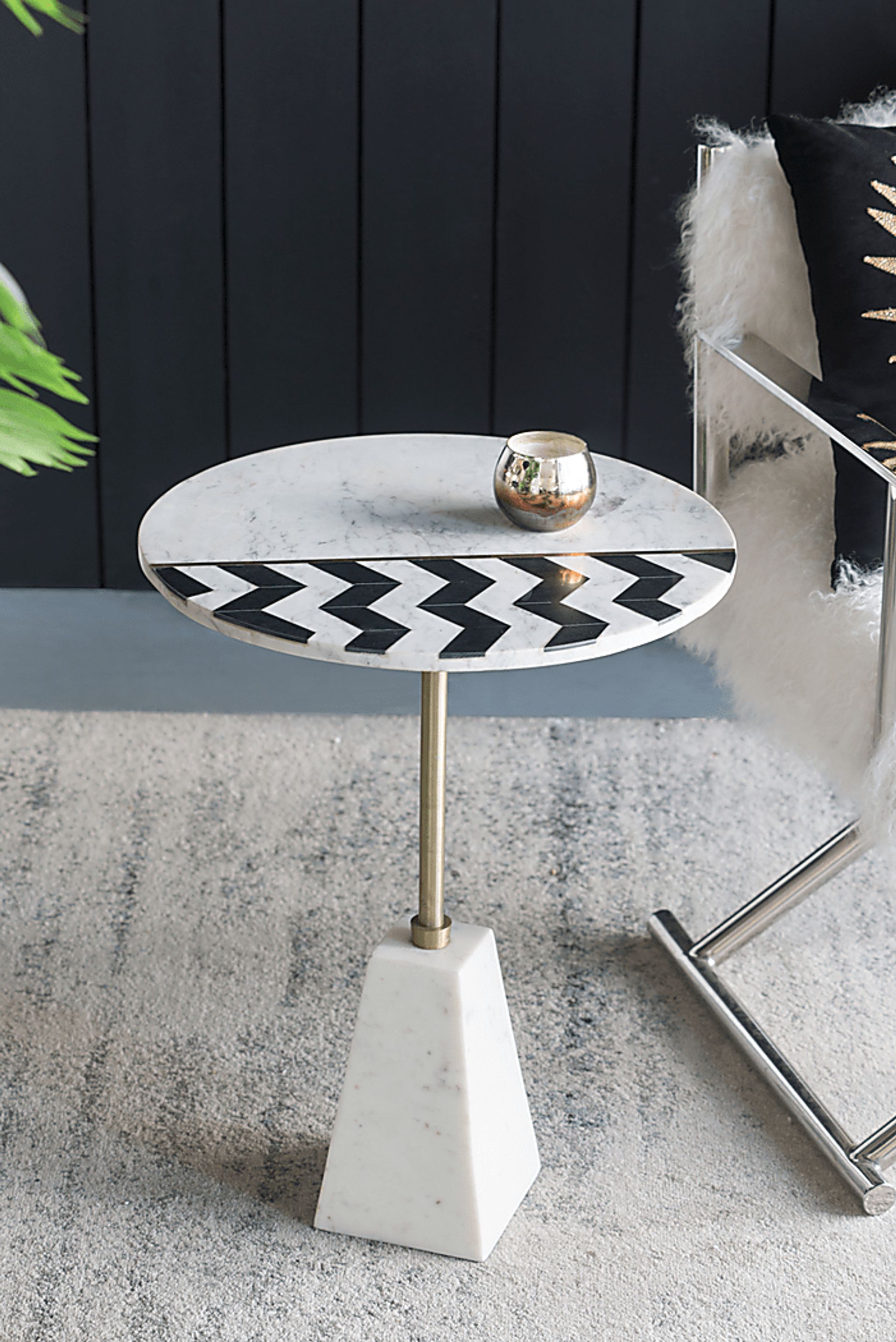 Dwyerbrooke Brass Accent Table - Image 3