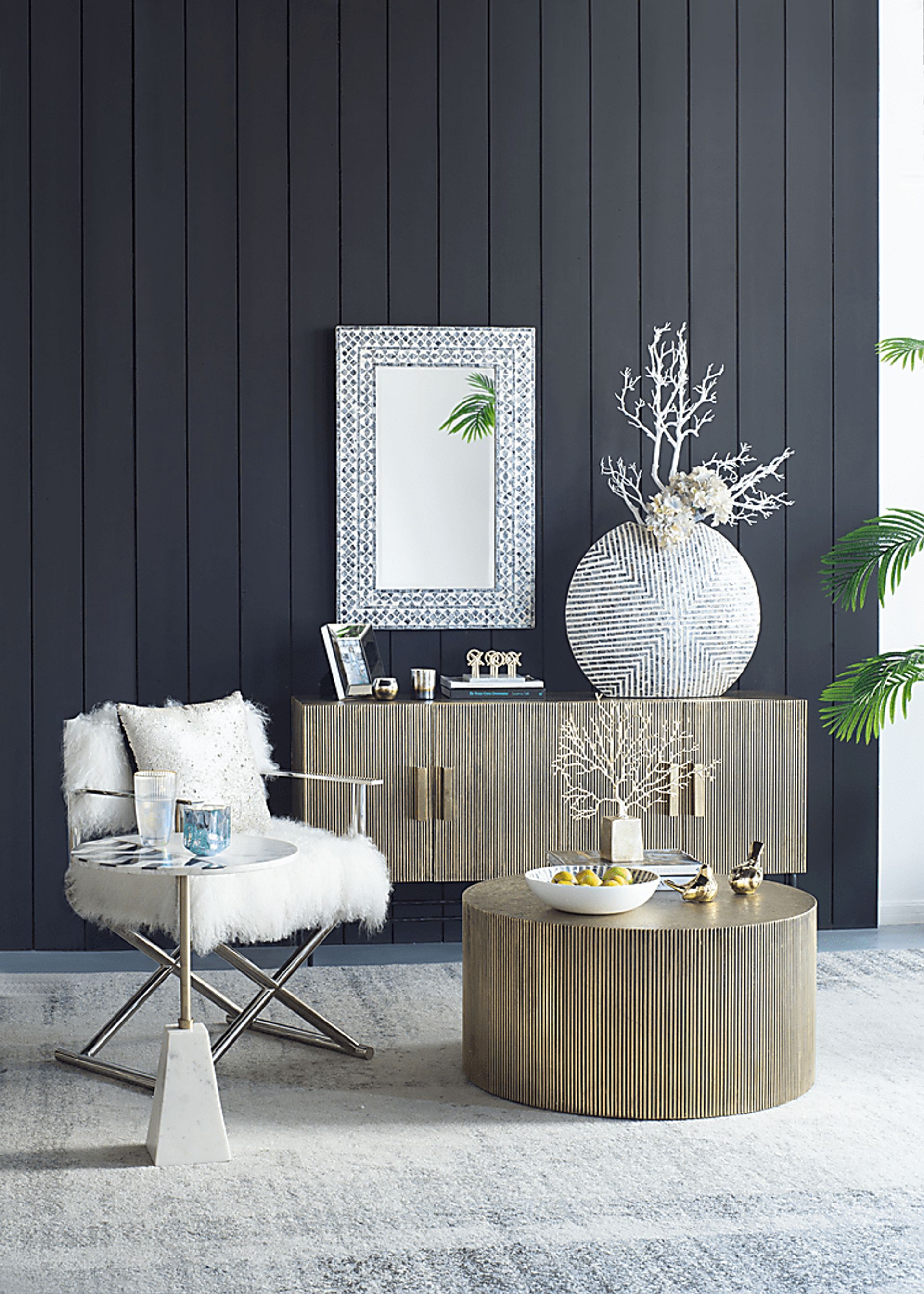 Dwyerbrooke Brass Accent Table - Image 4