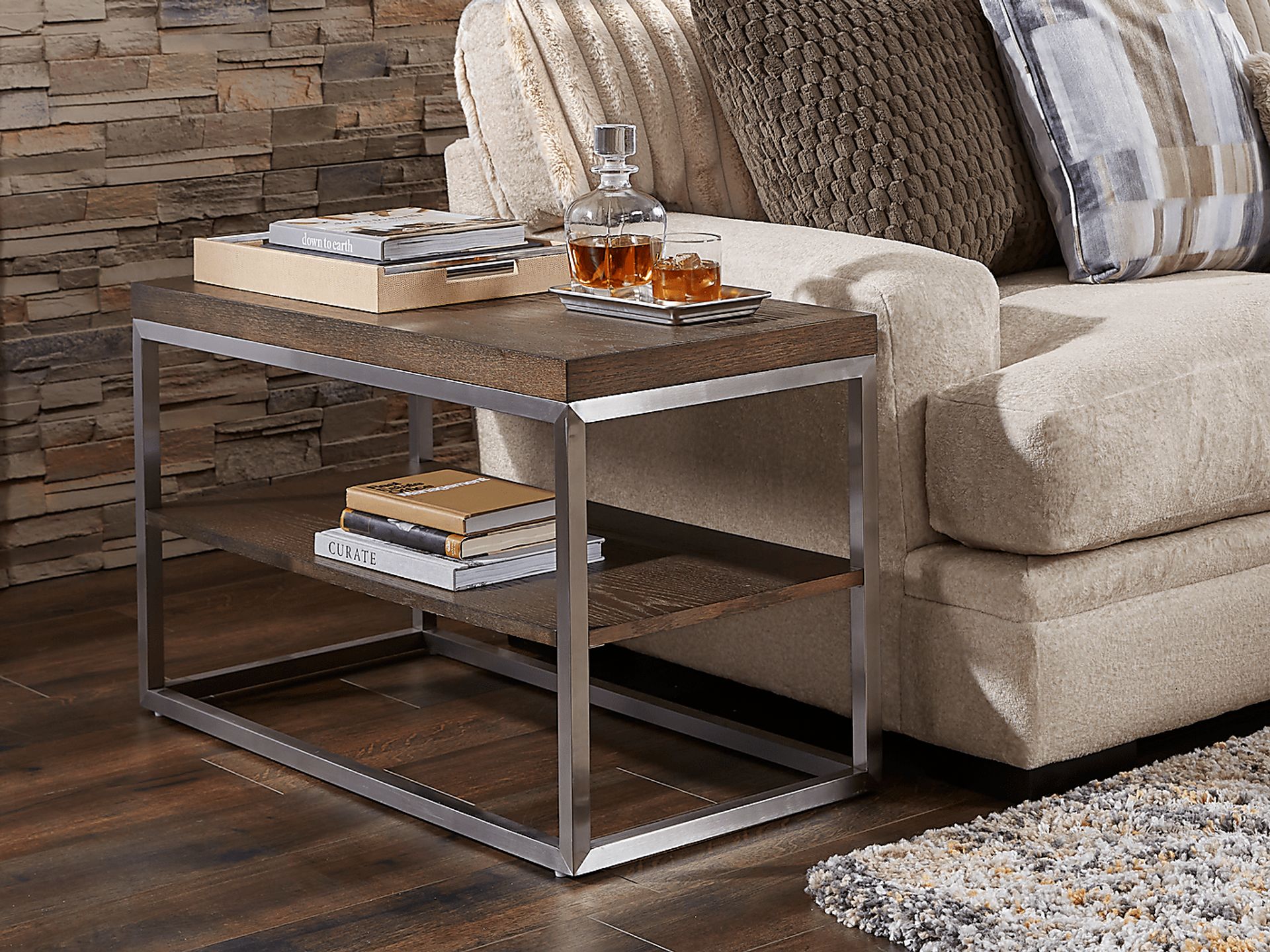 Dyer Caramel End Table - Image 2