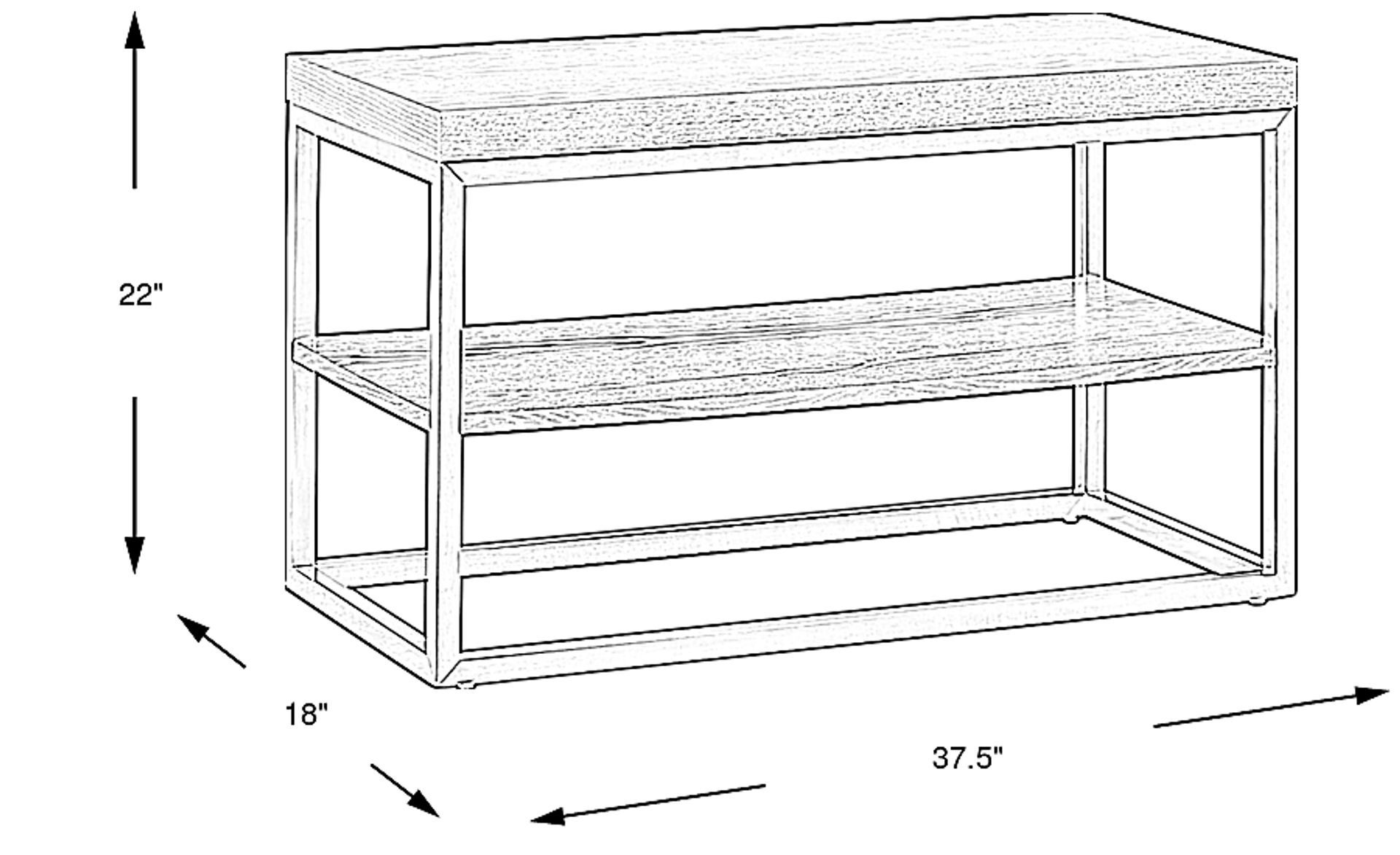 Dimension Image. Please refer to the Dimension Tab on this page for dimension details.