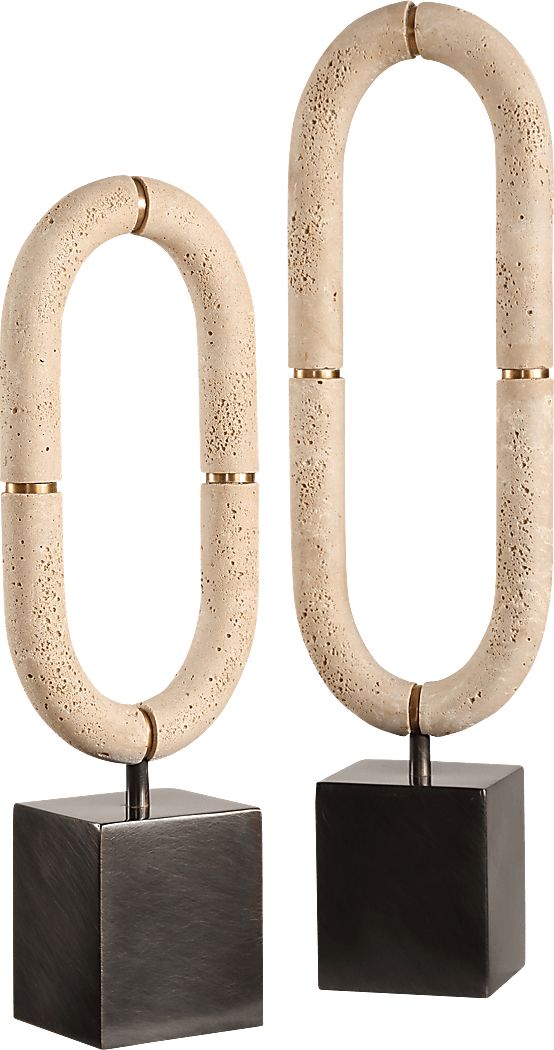 Dylina White Sculpture, Set of 2