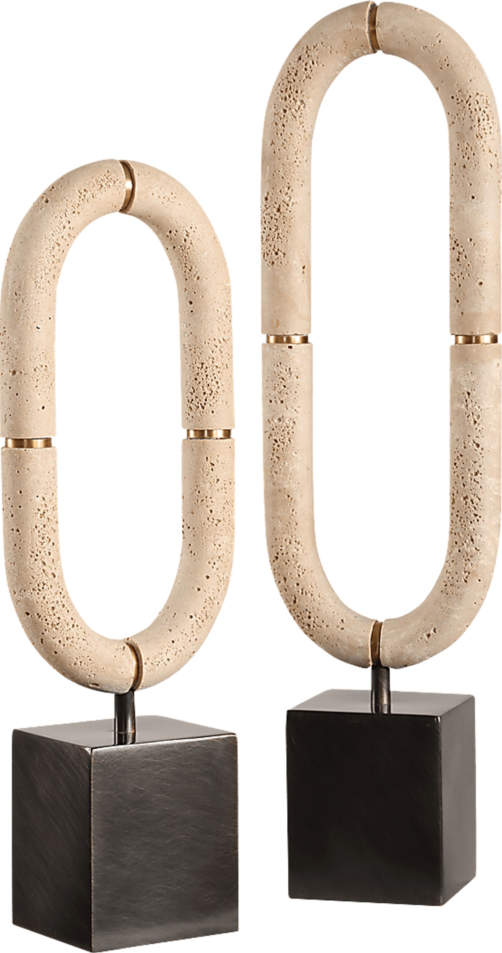 Dylina White Sculpture, Set of 2 - Image 1