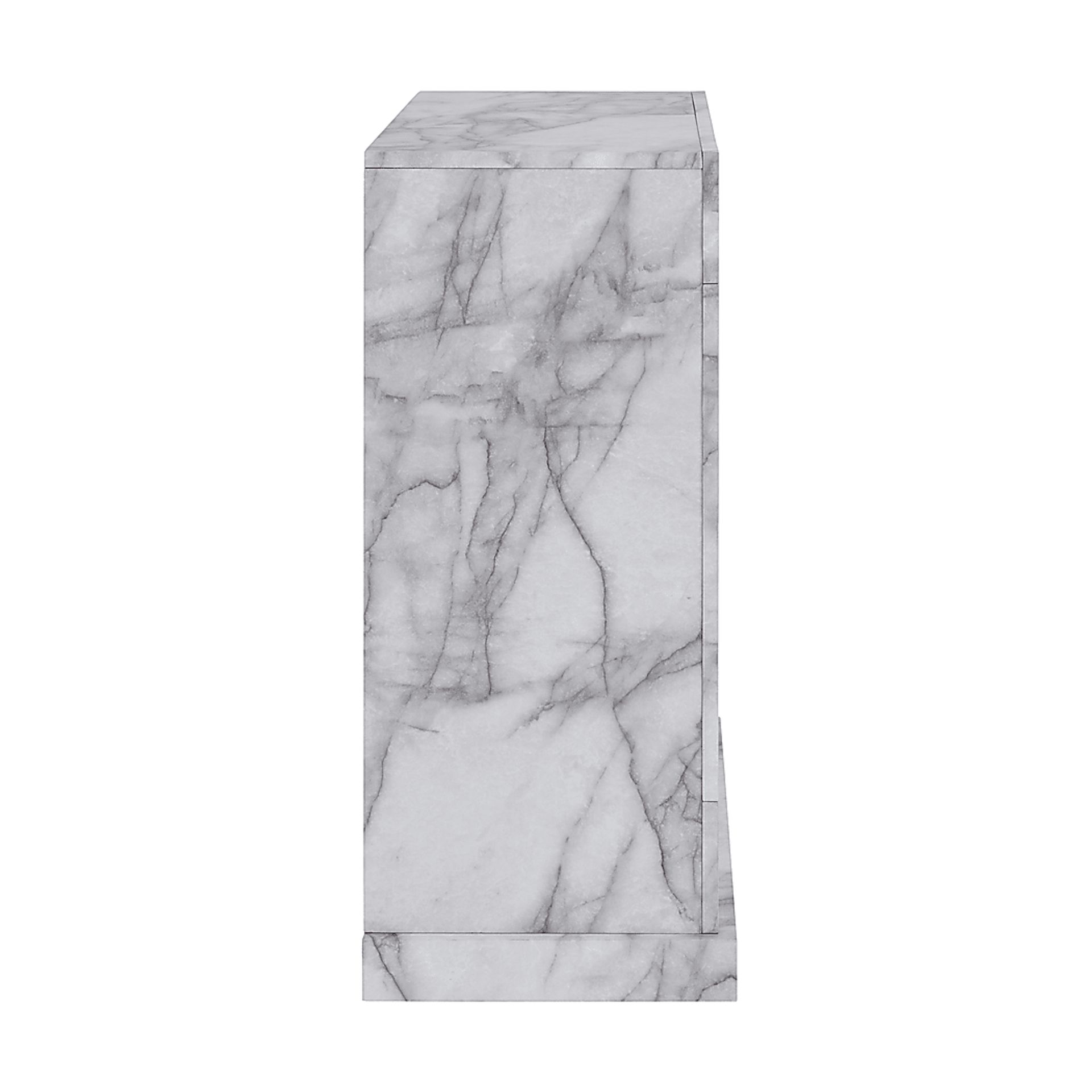 Dymalor I White 33 in. Console, With Color Changing Electric Fireplace - Image 5