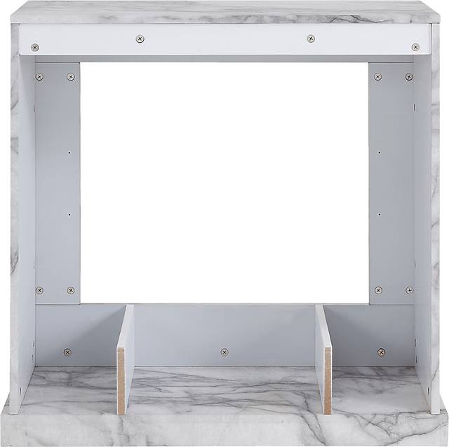 Dymalor IV White 33 in. Console, With Touch Panel Electric Fireplace - Thumbnail - Image 2
