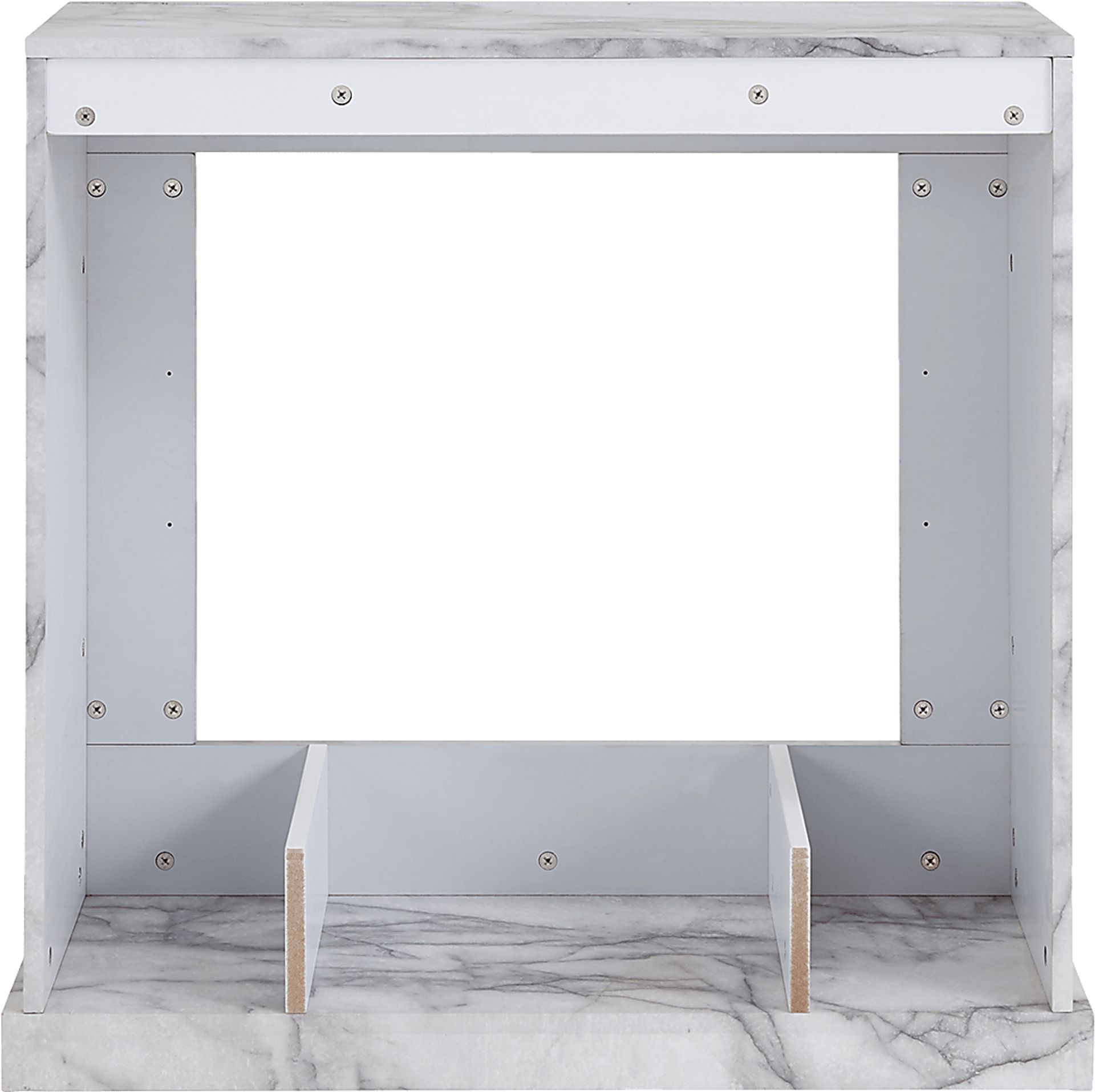Dymalor IV White 33 in. Console, With Touch Panel Electric Fireplace - Image 2