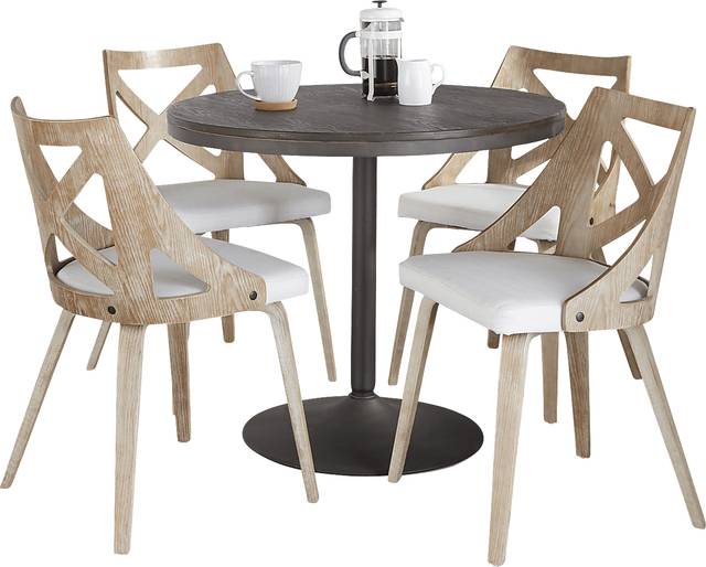 Dyme I Cream 5 Pc Dining Set - Thumbnail - Image 3