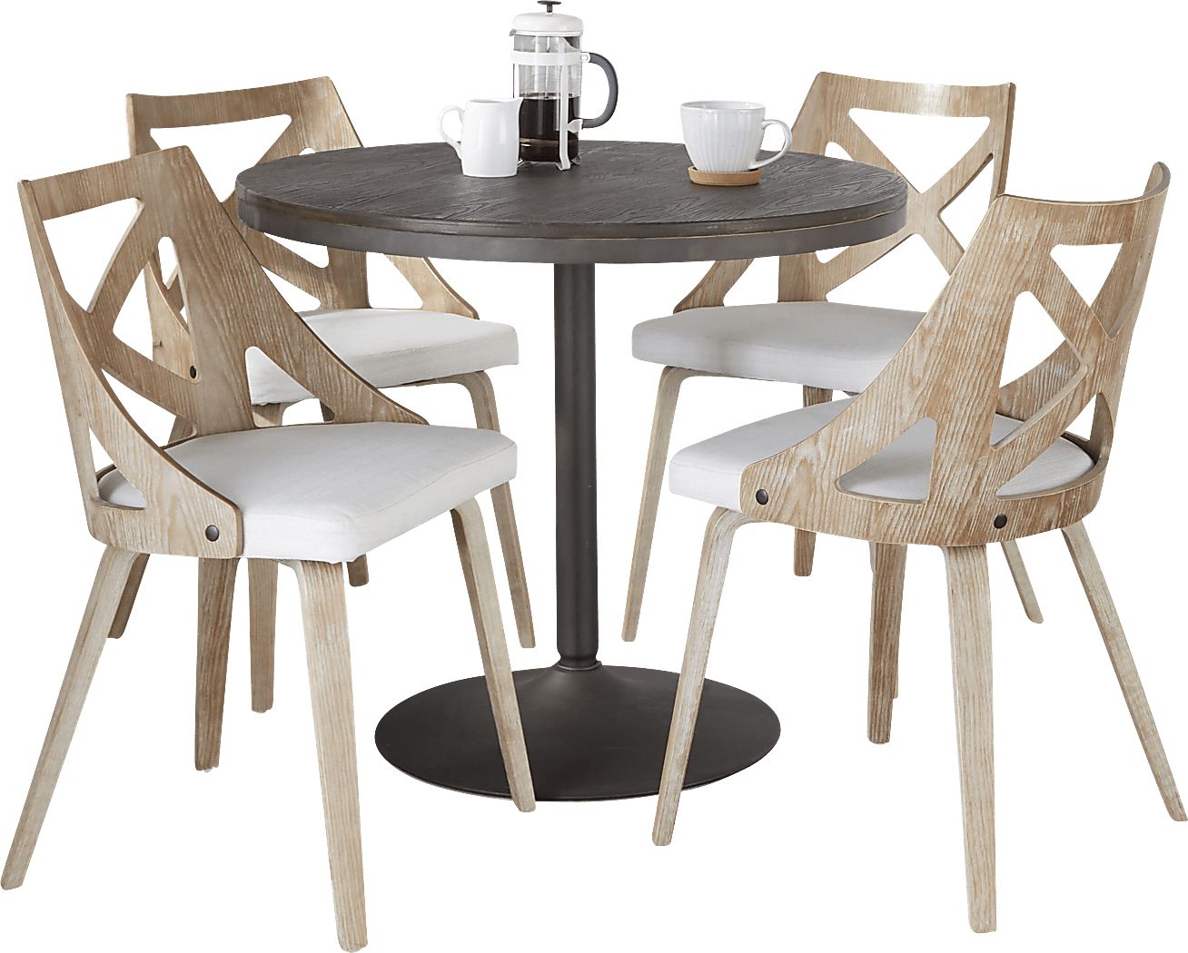 Dyme I Cream 5 Pc Dining Set