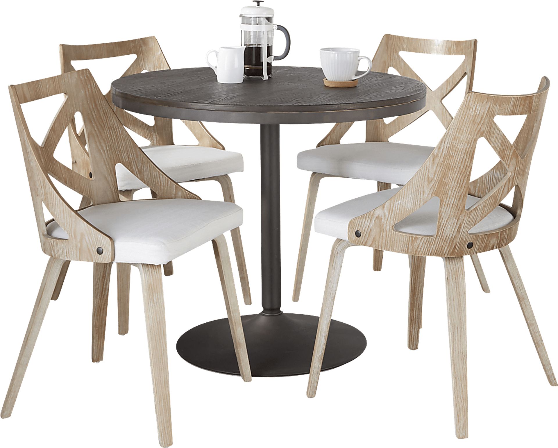 Dyme I Cream 5 Pc Dining Set - Image 1