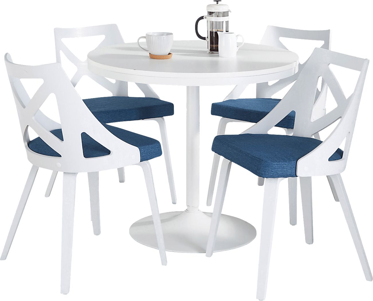 Dyme III Blue 5 Pc Dining Set