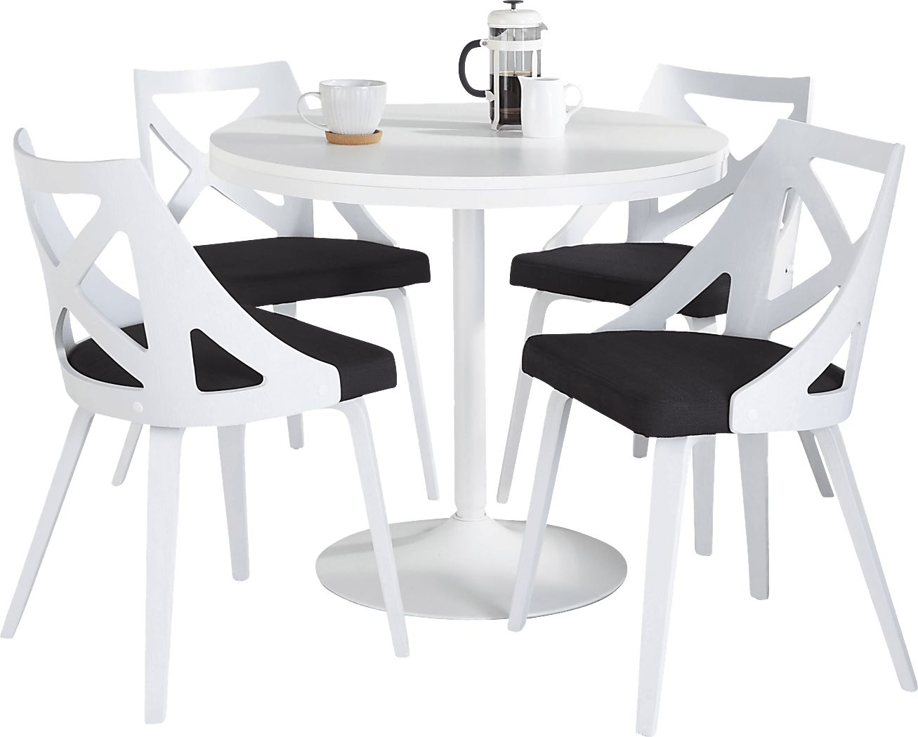Dyme III Charcoal 5 Pc Dining Set