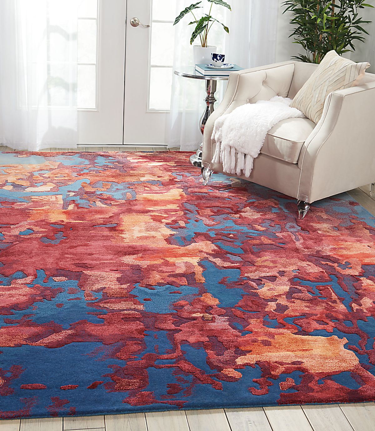 Dysete Blue Rug | Rooms to Go
