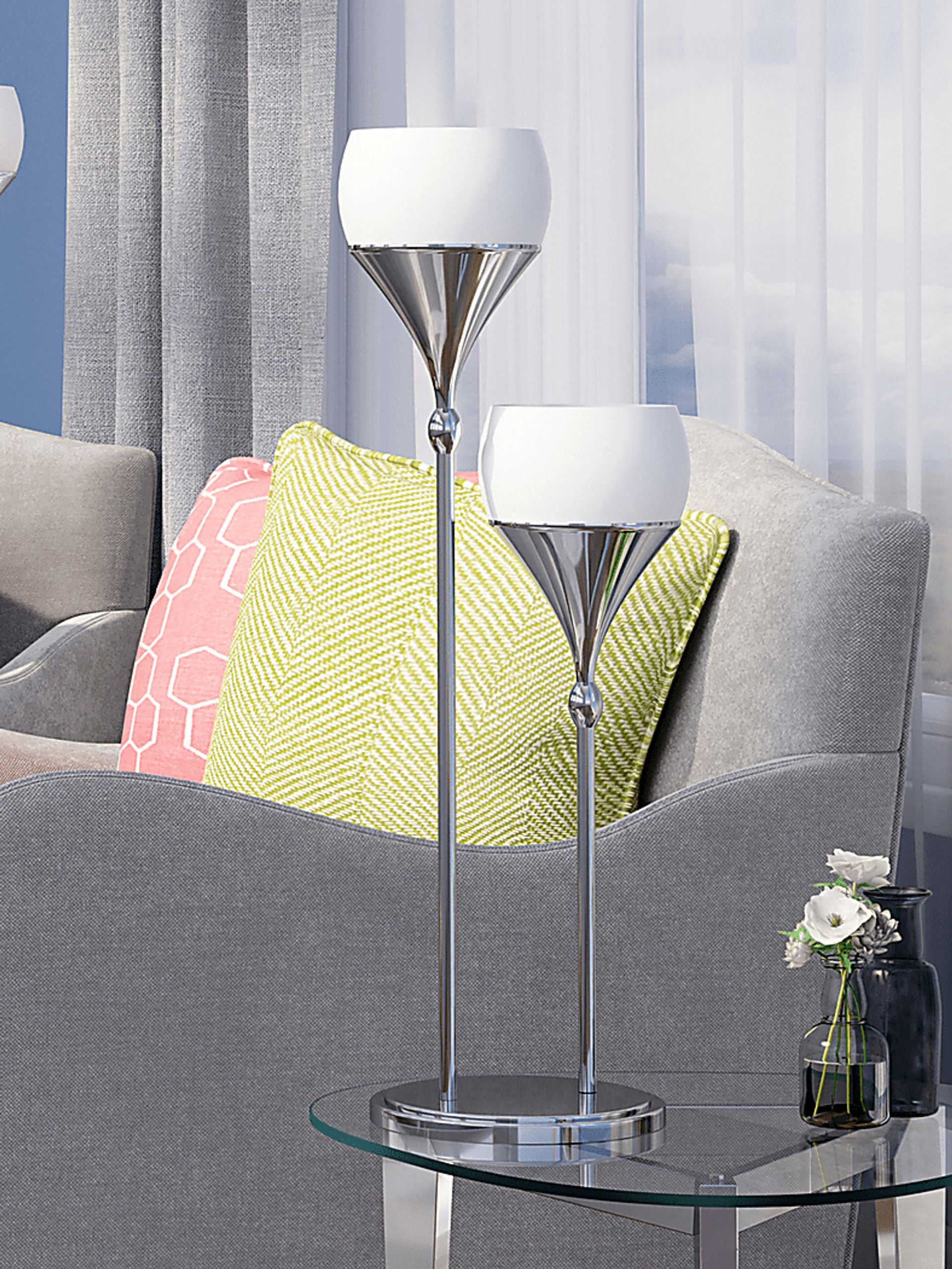 Eagle Landing Chrome Lamp - Image 2