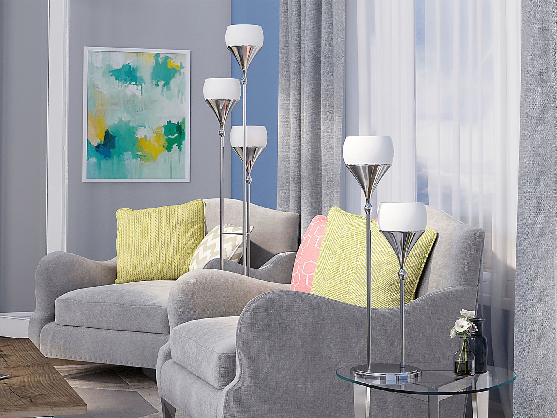Eagle Landing Chrome Lamp - Image 3