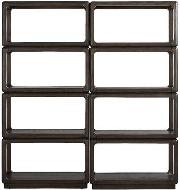 Eaglebrooke Brown 2 Pc Bookcase Set