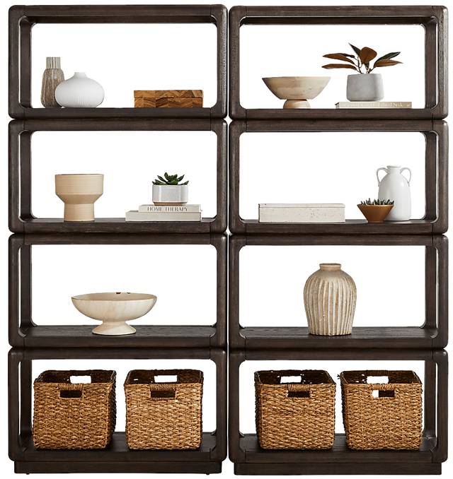 Eaglebrooke Brown 2 Pc Bookcase Set - Thumbnail - Image 2