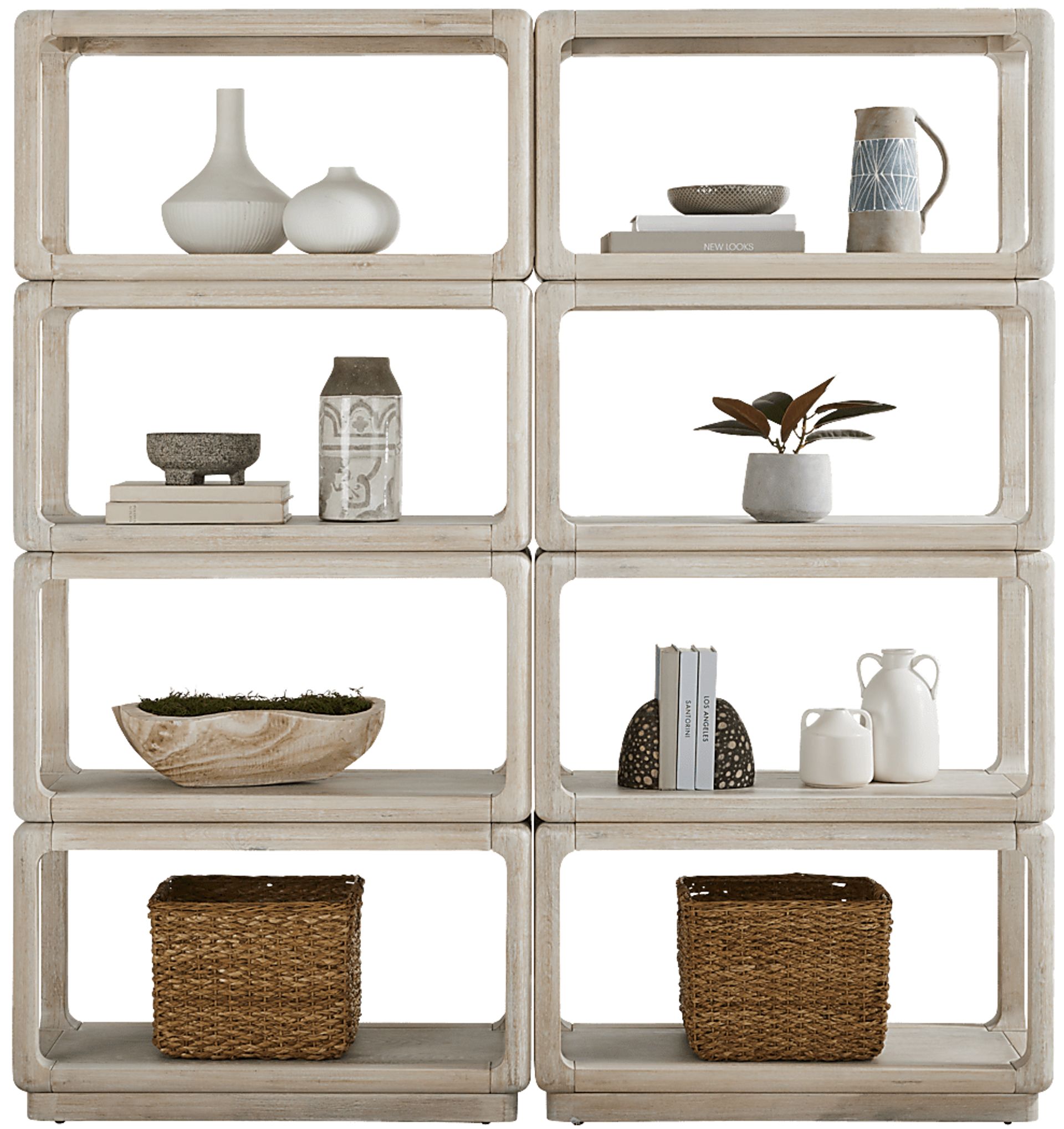 Eaglebrooke Natural 2 Pc Bookcase Set - Image 2