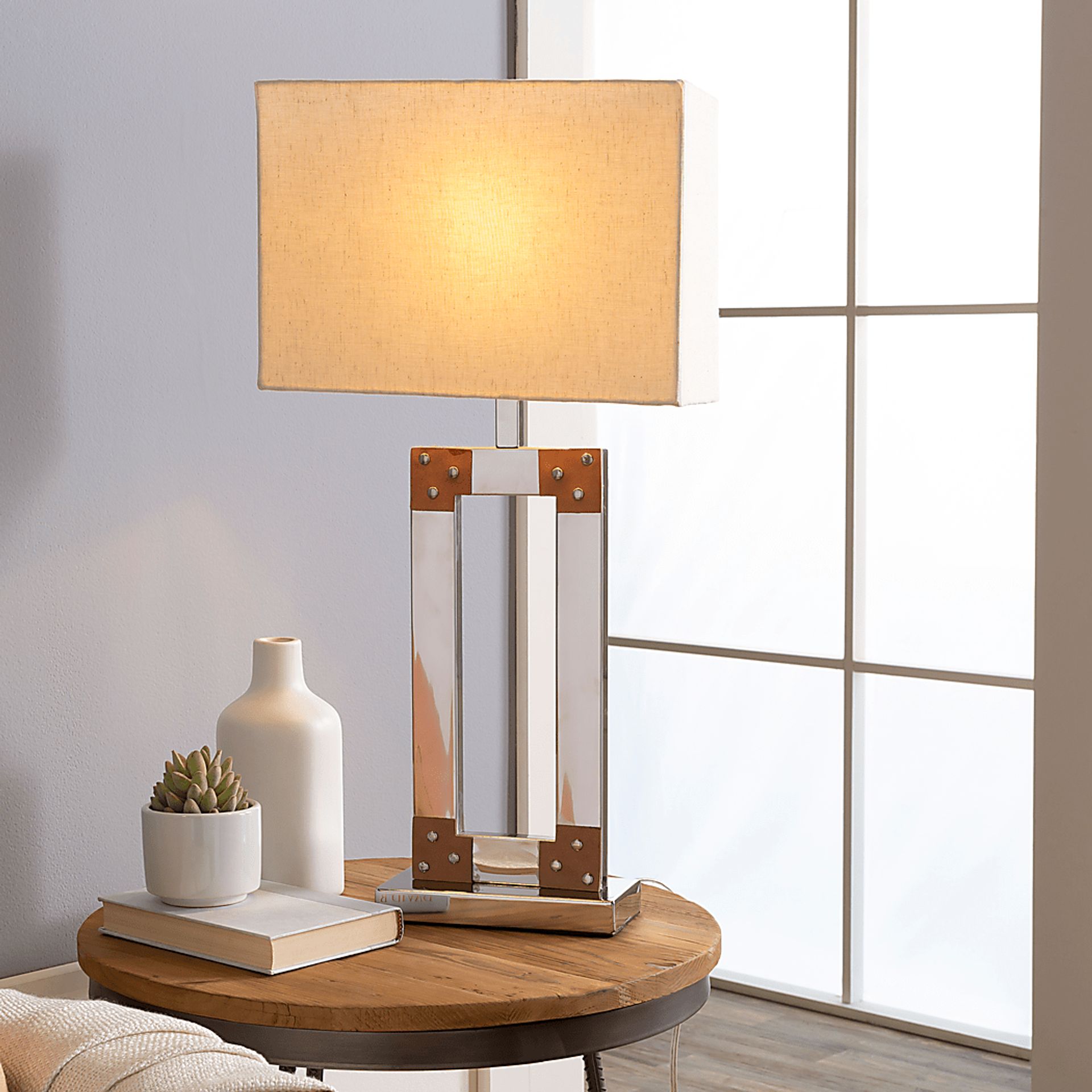 Eagles Nest Nickel Lamp - Image 5