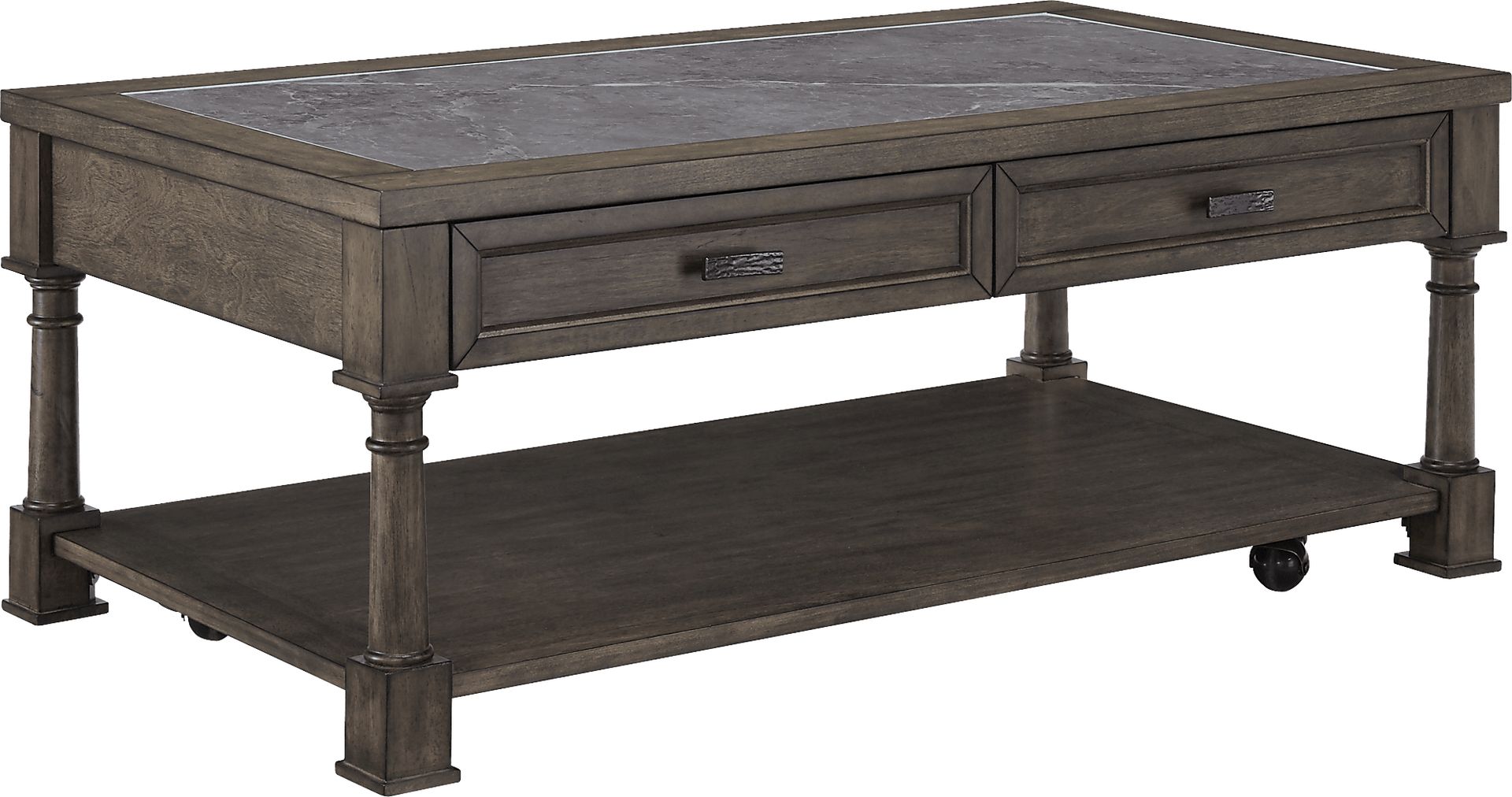 Eakins Brown Cocktail Table - Image 1