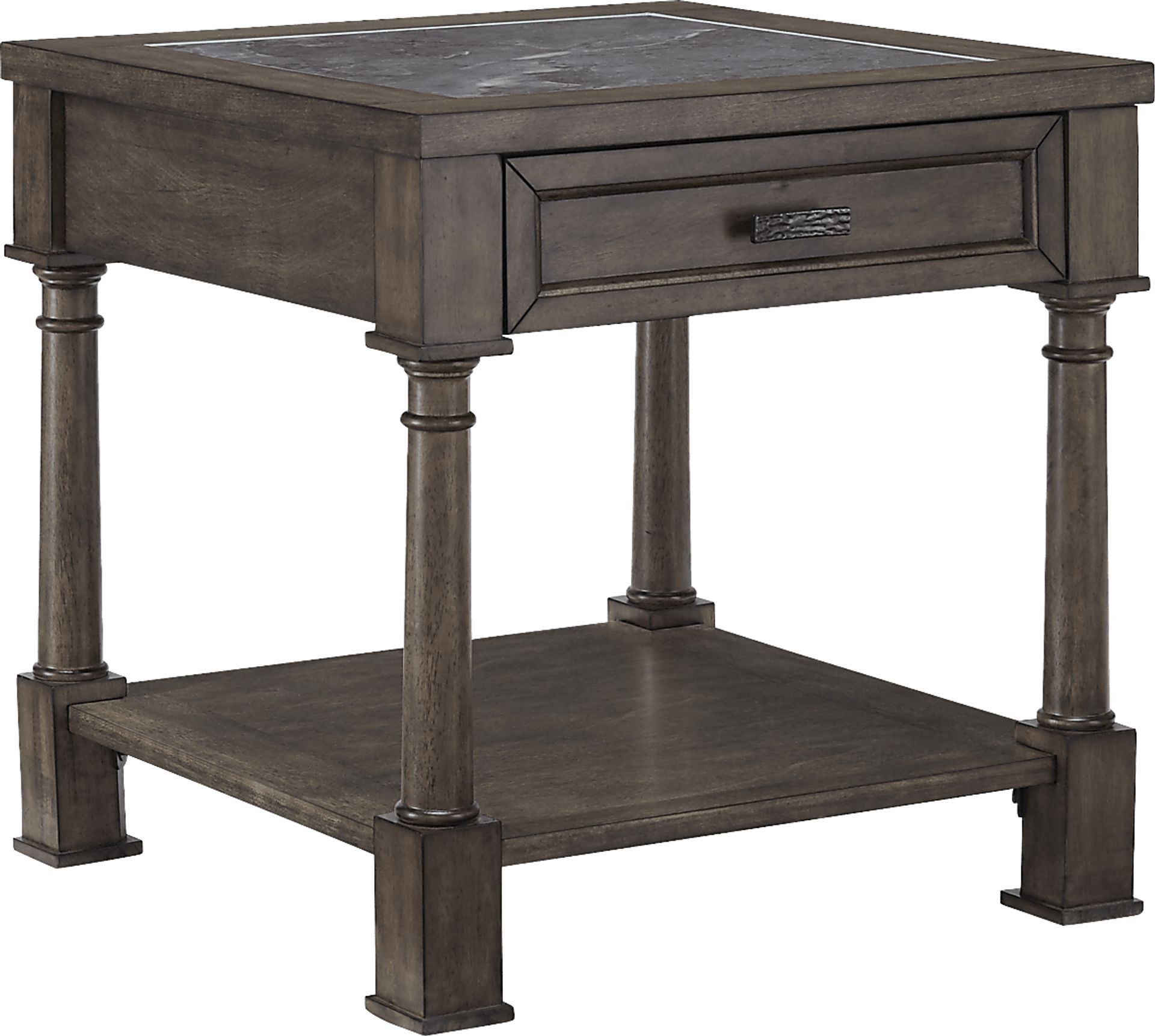 Eakins Brown End Table - Image 1