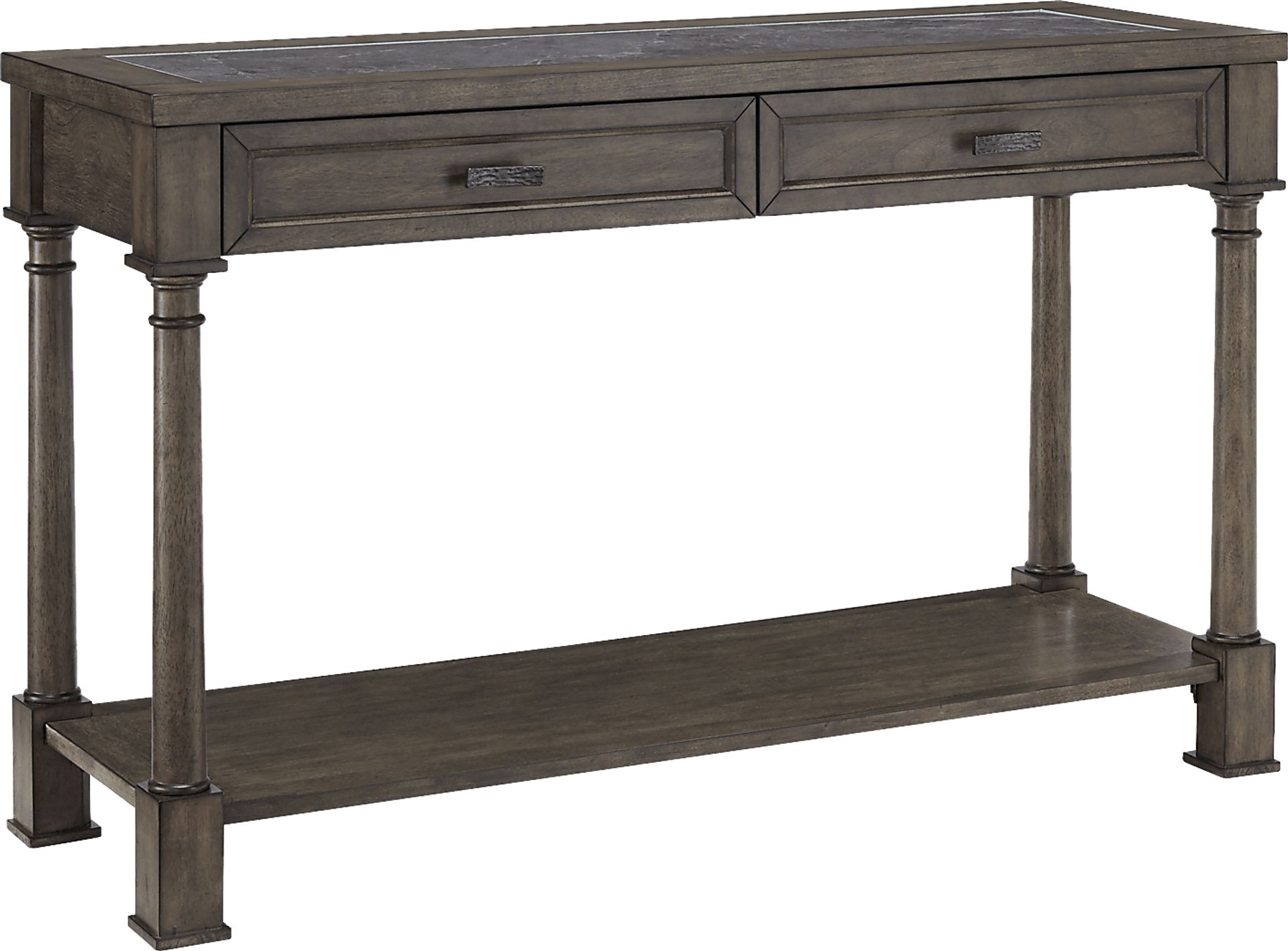 Eakins Brown Sofa Table - Image 1