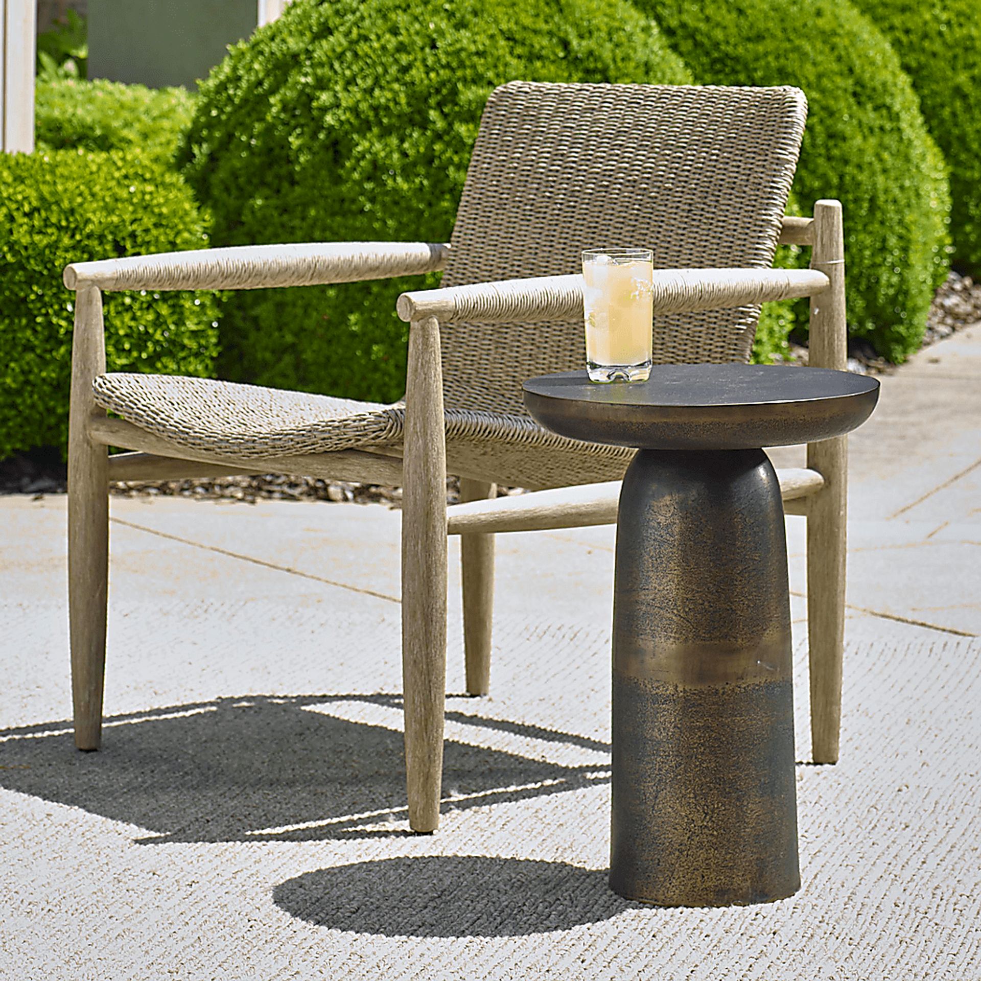 Ealane Bronze Outdoor End Table - Image 2