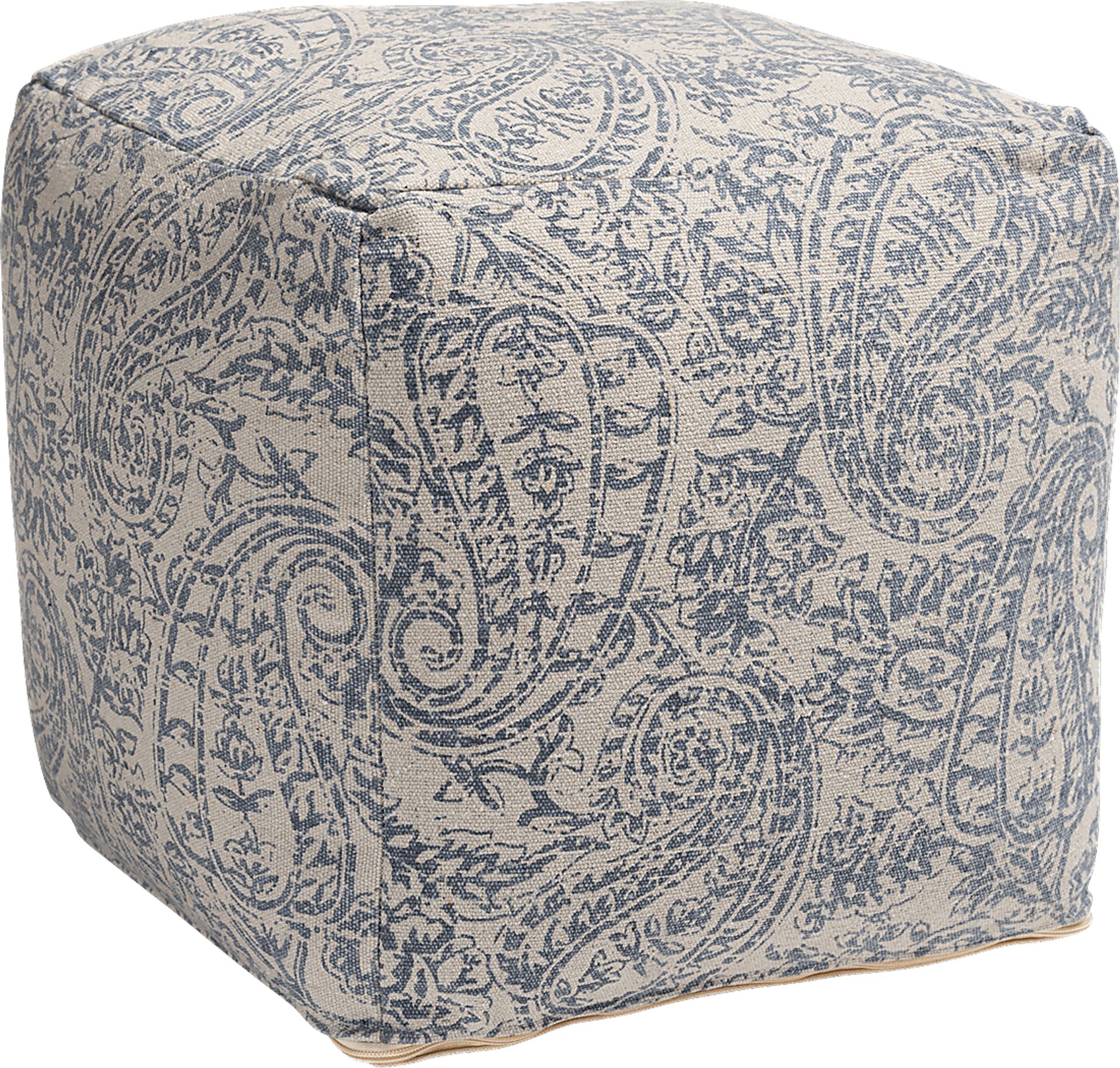 Earleigh Gray Pouf - Image 1