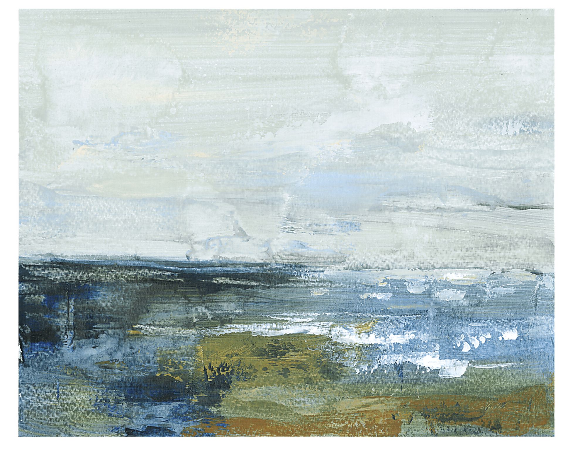 Early View Blue Artwork - Image 1