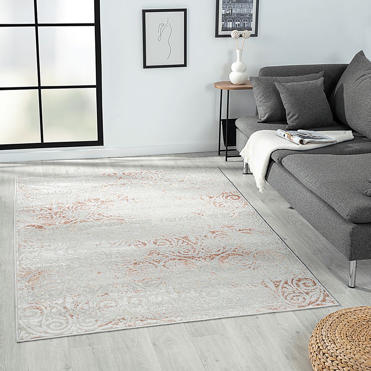 Earlytown Pink 5' x 7' Rug