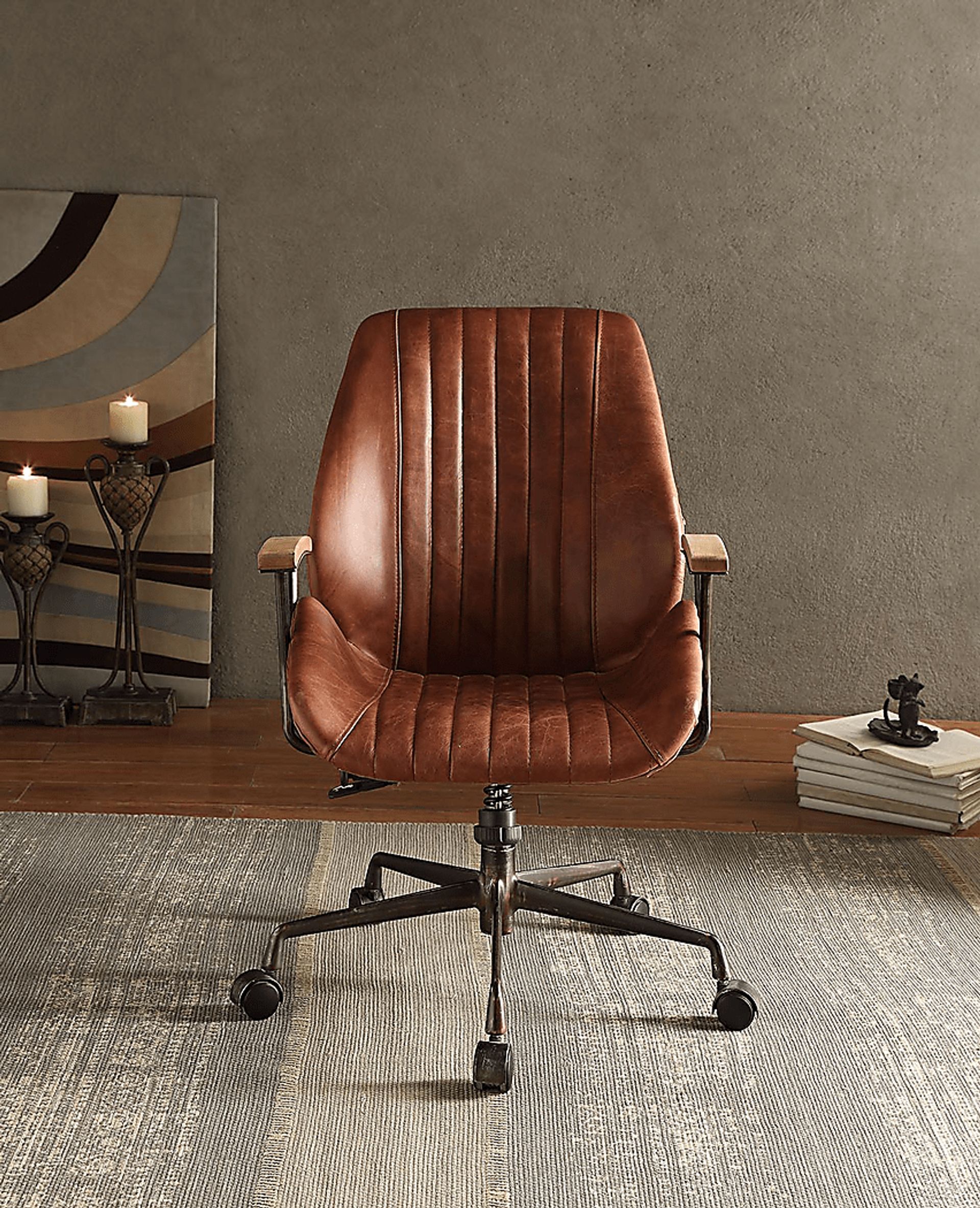 Earnest Brown Desk Chair - Image 2