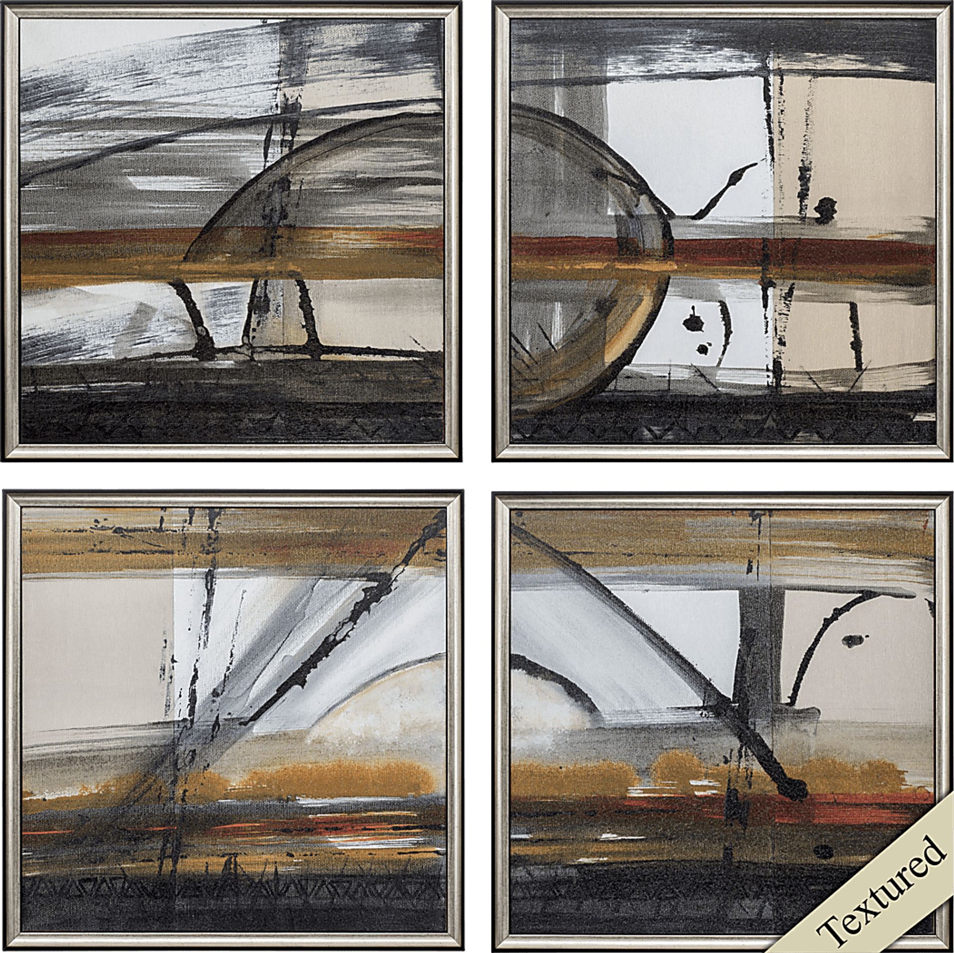 Earth Tones Set of 4 Artwork - Image 1