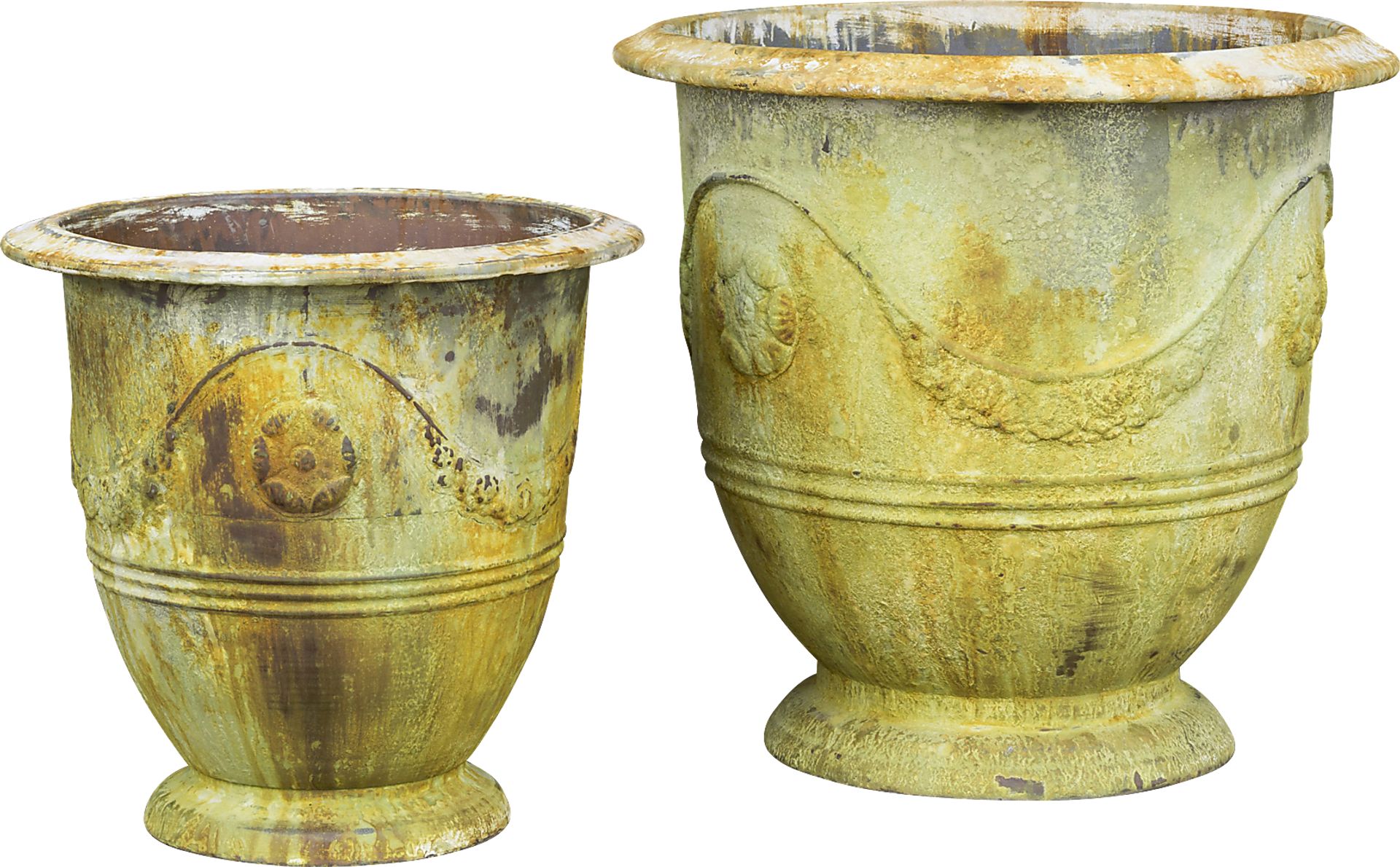 Eartha Gray Indoor/Outdoor Pot Set of 2 - Image 1